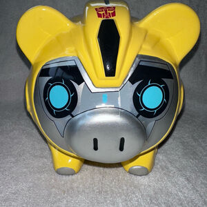 RARE Retro 2014 Hasbro Transformers Bubblebee Ceramic Piggy Bank